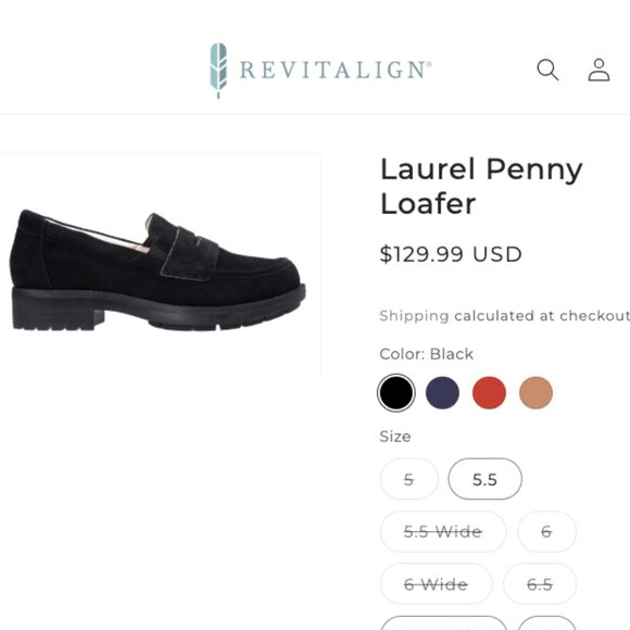 Revitalign Laurel Black Suede Leather Penny Loafer Lug Sole Shoe Women's Size 10 - Picture 13 of 13